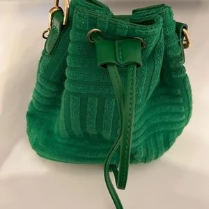 Green small hand bag